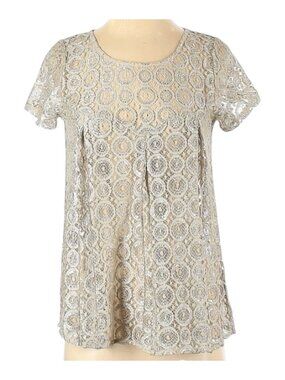 AKEMI + KIN Lyra Lace Metallic Top - Size XS